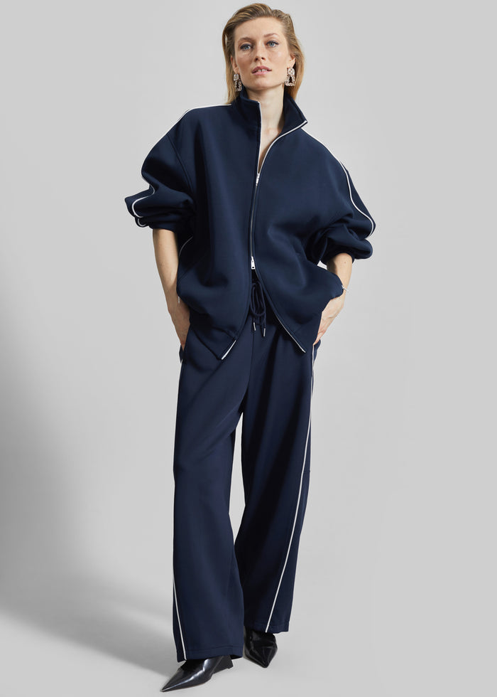 Nayen Zip-Up Jacket - Navy