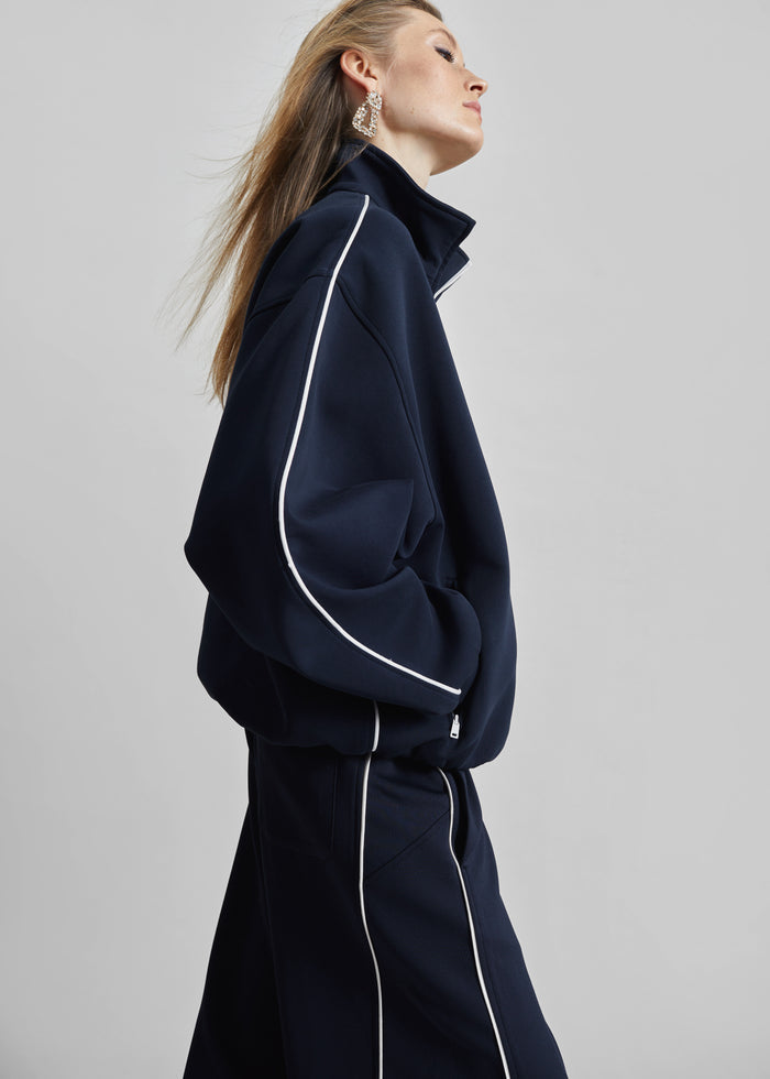 Nayen Zip-Up Jacket - Navy