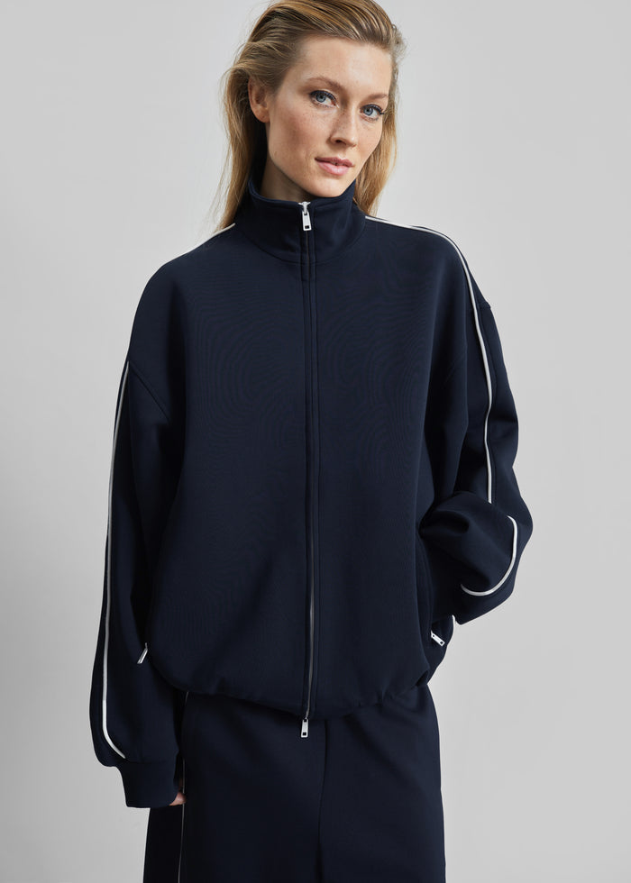 Nayen Zip-Up Jacket - Navy