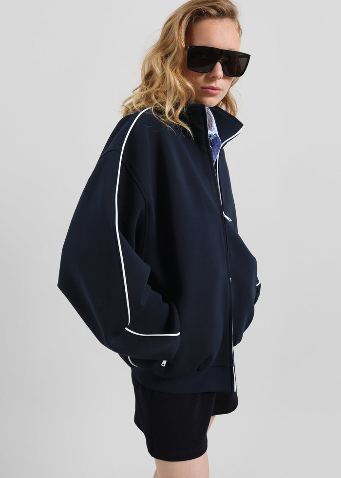 Nayen Zip-Up Jacket - Navy
