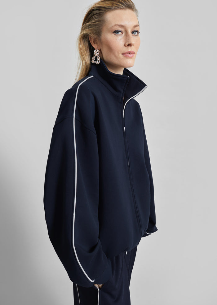 Nayen Zip-Up Jacket - Navy