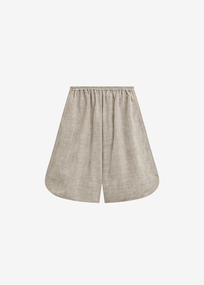 Nelis Suiting Bermuda Shorts - Beige Melange