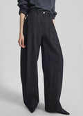 Nesna Barrel Leg Jeans - Black