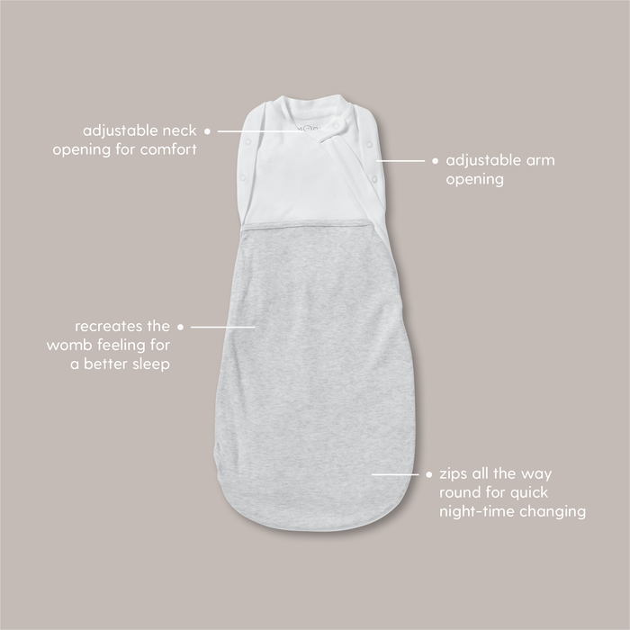 Newborn Baby Swaddle Sack - Grey