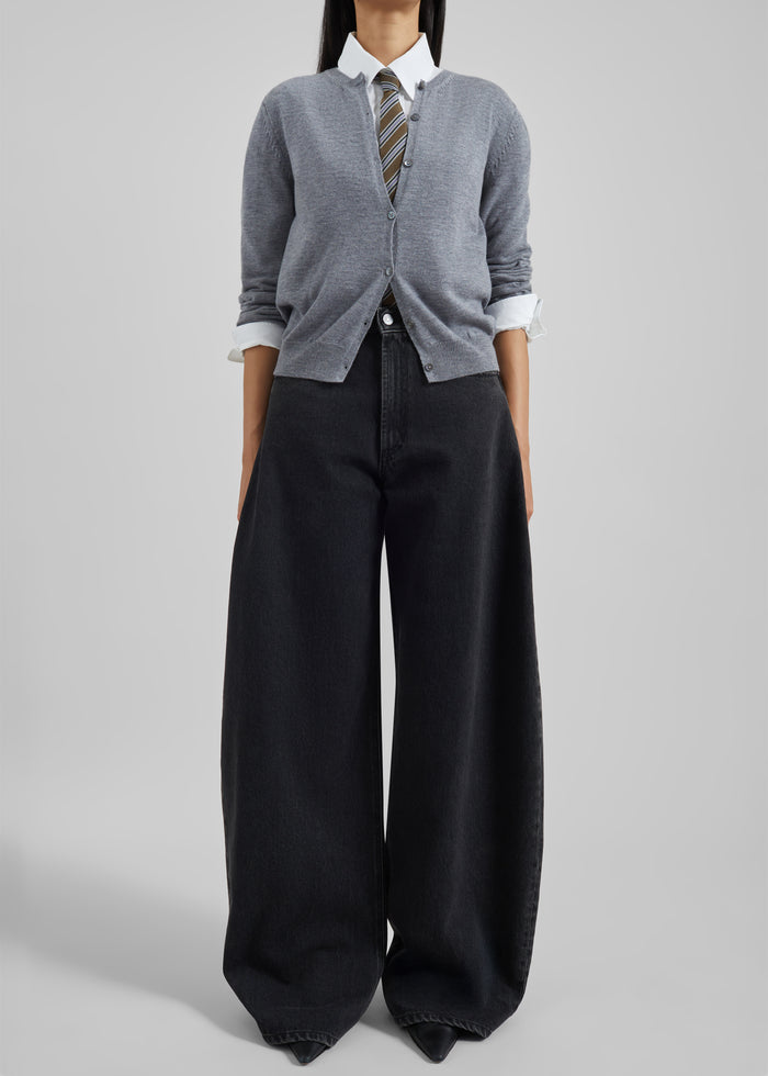Nick Barrel Leg Jeans - Black Wash