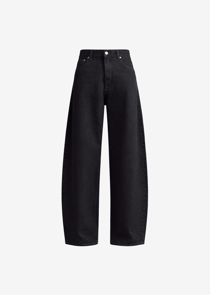 Nick Barrel Leg Jeans - Black Wash