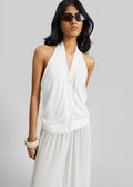 Nimi Knit Halter Top - White