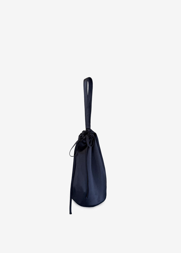 Nina Silk Bralette - Navy