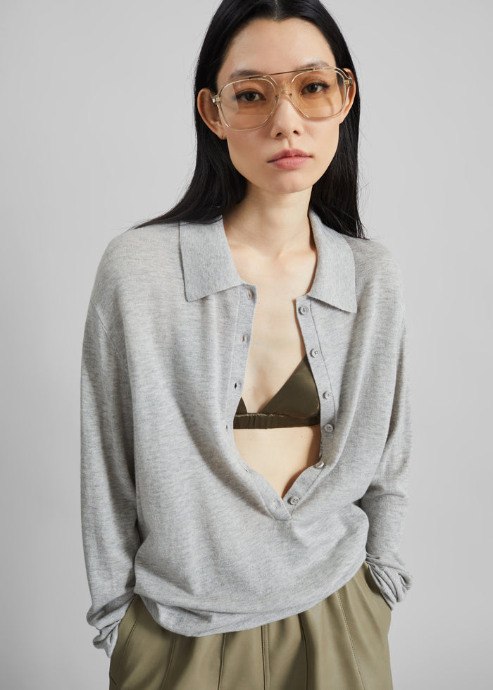 Nina Silk Bralette - Olive