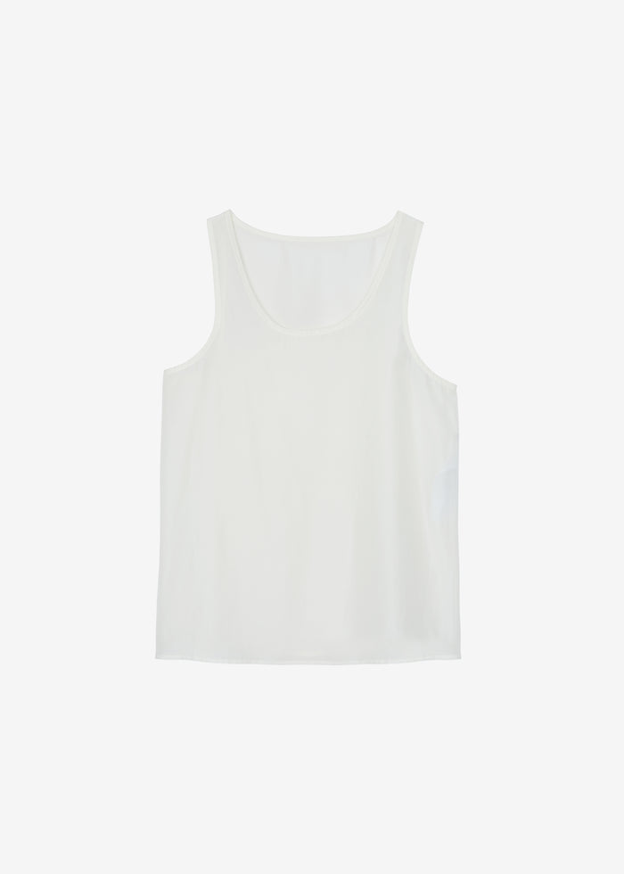 Nivee Lustrous Boxy Tank - Ivory
