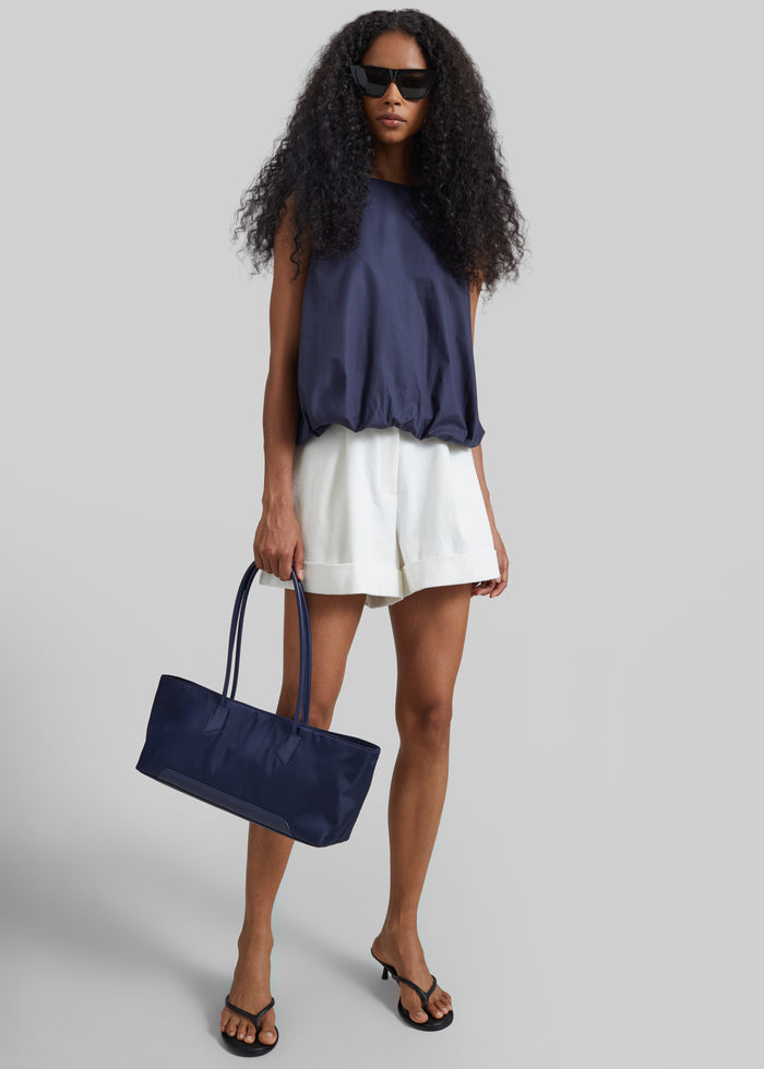 Norea Sleeveless Balloon Top - Navy