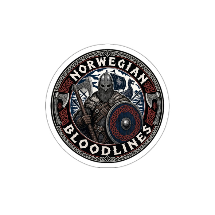 Norwegian Bloodlines Viking Warrior Die-Cut Sticker