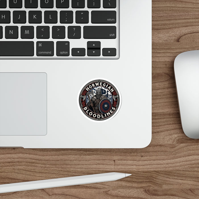 Norwegian Bloodlines Viking Warrior Die-Cut Sticker