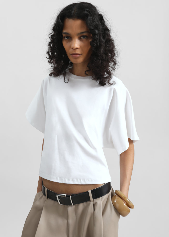 Noya Dolman Sleeve Tee - White