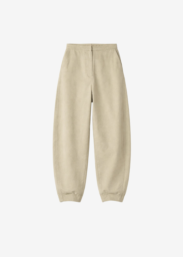 Noyon Barrel Leg Pants - Beige