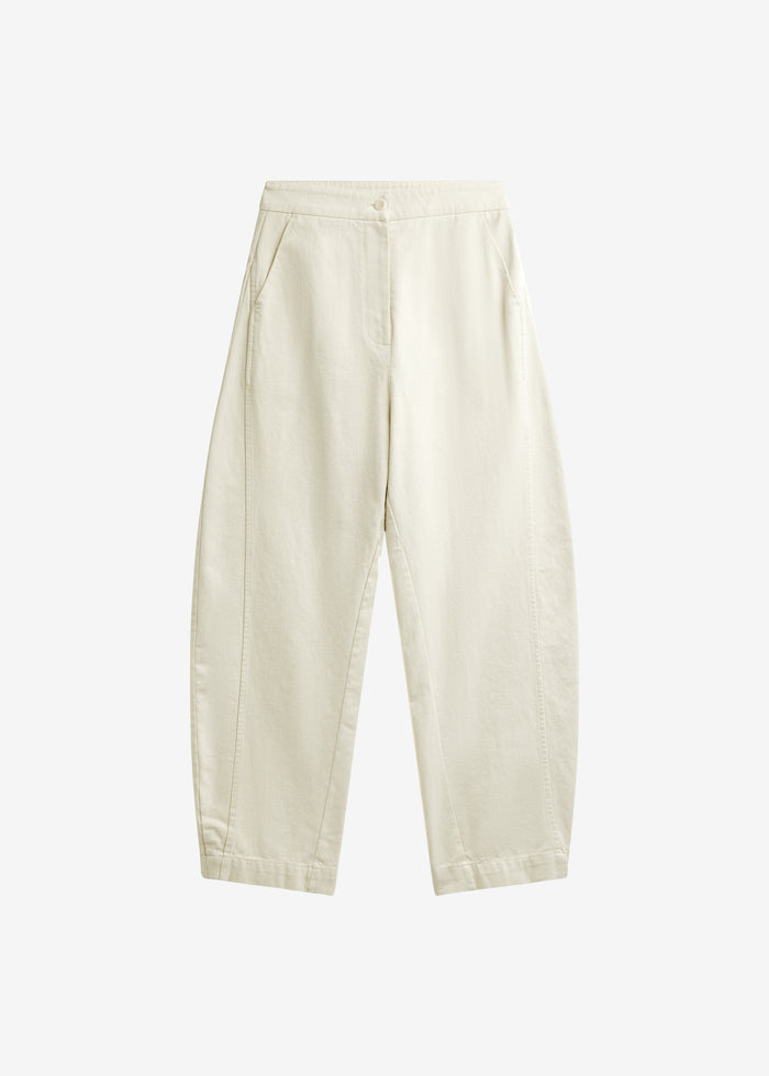 Noyon Barrel Leg Pants - Cream