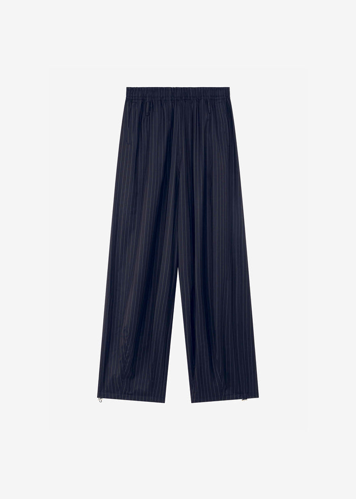 Oakdale Track Pants - Navy/White Pinstripe