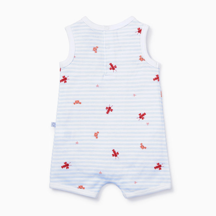 Ocean Stripe Beach Romper