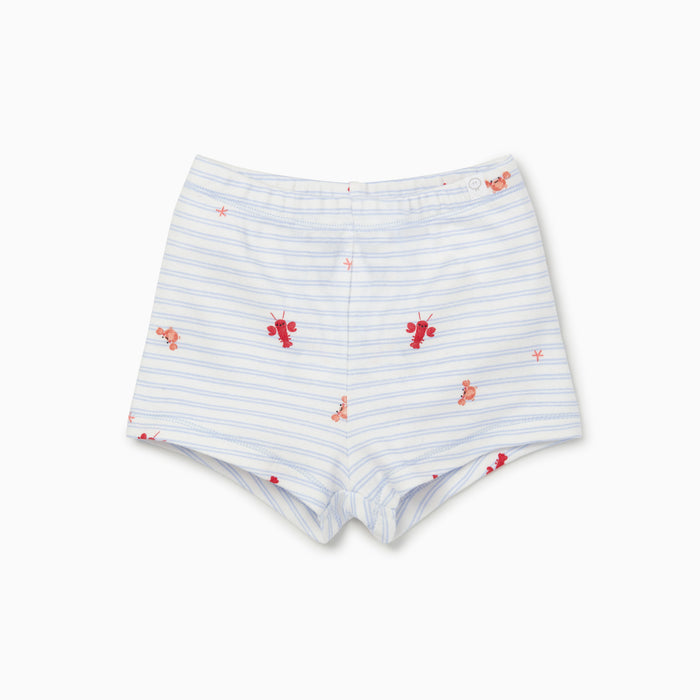 Ocean Stripe Tee & Shorts Set