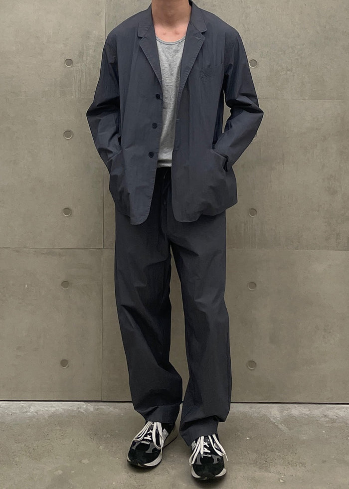 Ohio Crinkled Poplin Pants - Slate Grey