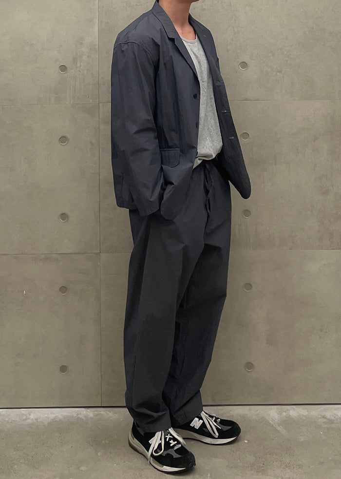 Ohio Crinkled Poplin Pants - Slate Grey