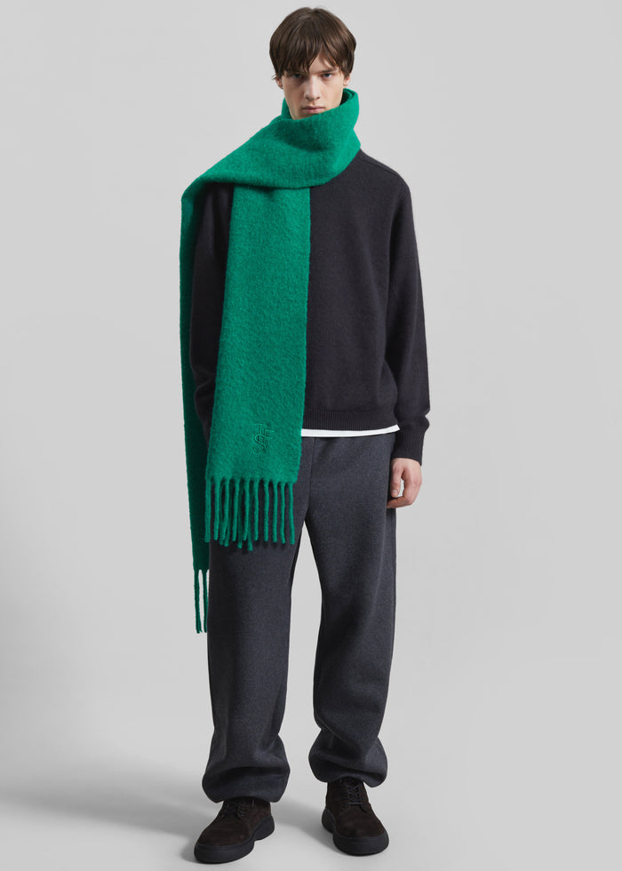 Olari Alpaca Blend Scarf - Green