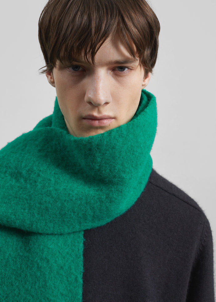 Olari Alpaca Blend Scarf - Green