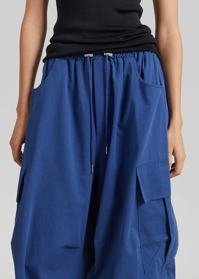 Olby Drawstring Cargo Pants - Cobalt