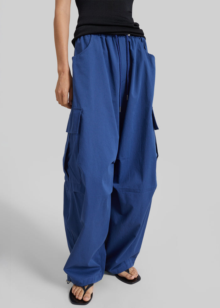 Olby Drawstring Cargo Pants - Cobalt