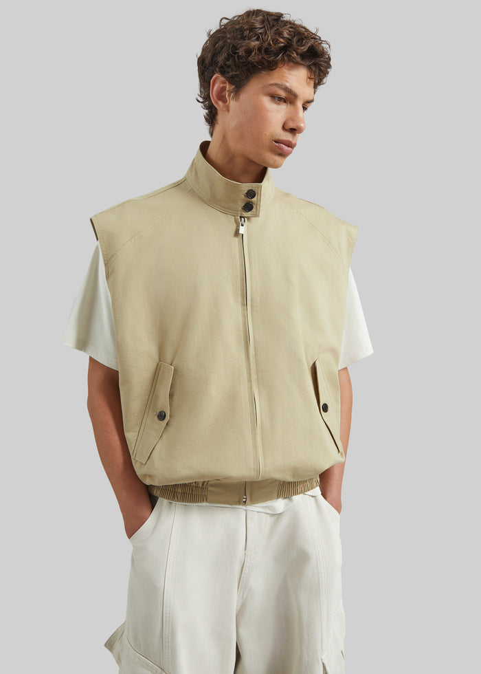 Oltrano Sleeveless Jacket - Beige