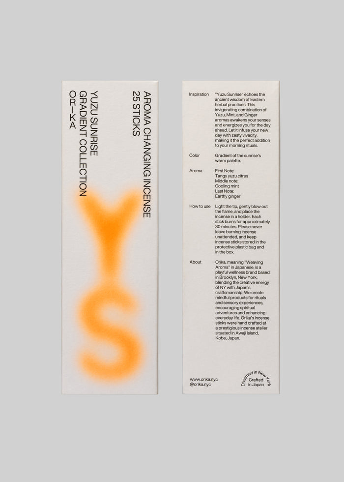 Orika Incense - Yuzu Sunrise