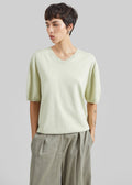Ornan V-Neck Knit Pullover - Sage