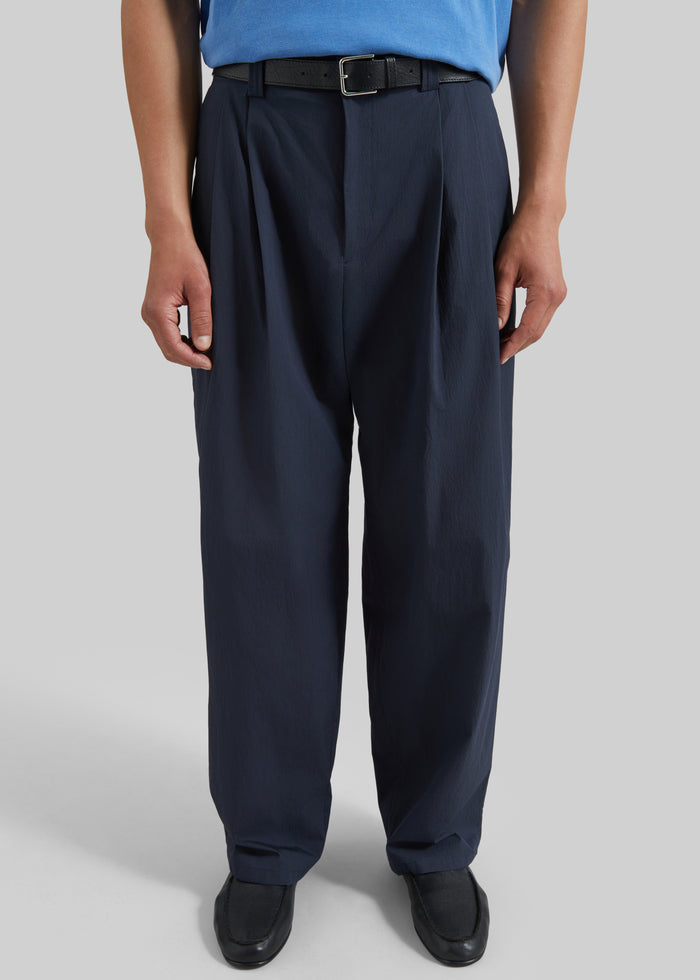 Osaka Pleated Pants - Navy