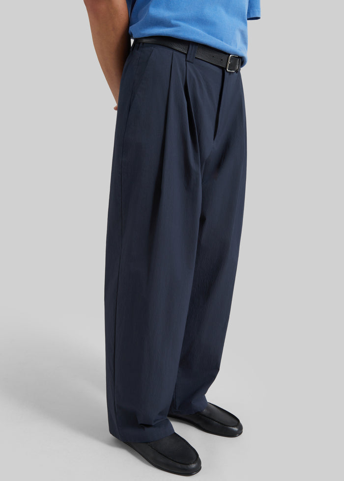 Osaka Pleated Pants - Navy