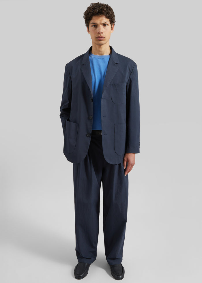 Osaka Pleated Pants - Navy