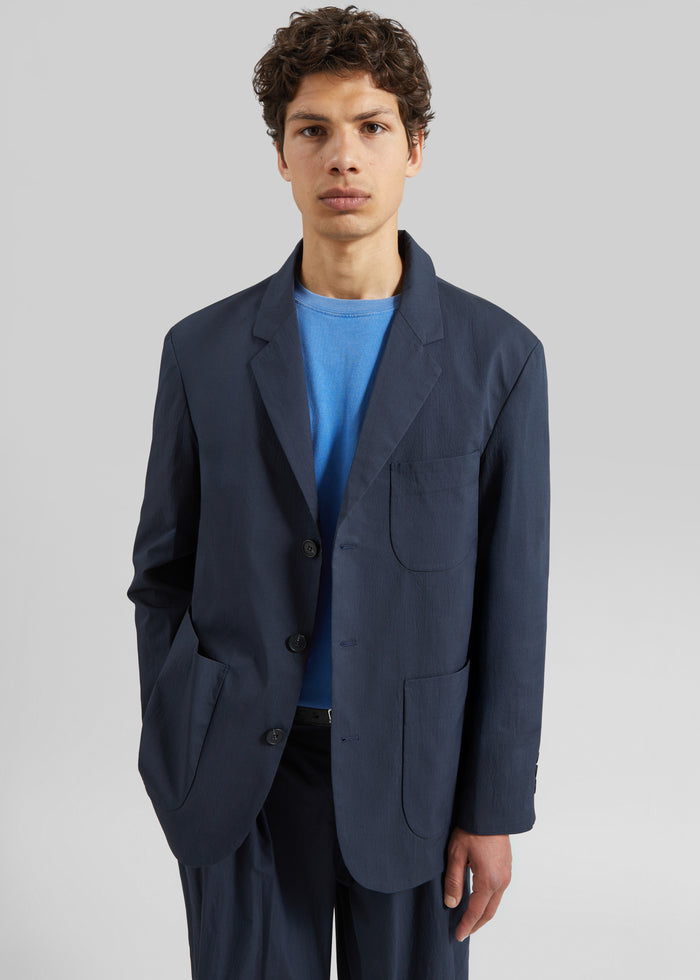 Osaka Single Breasted Blazer - Navy