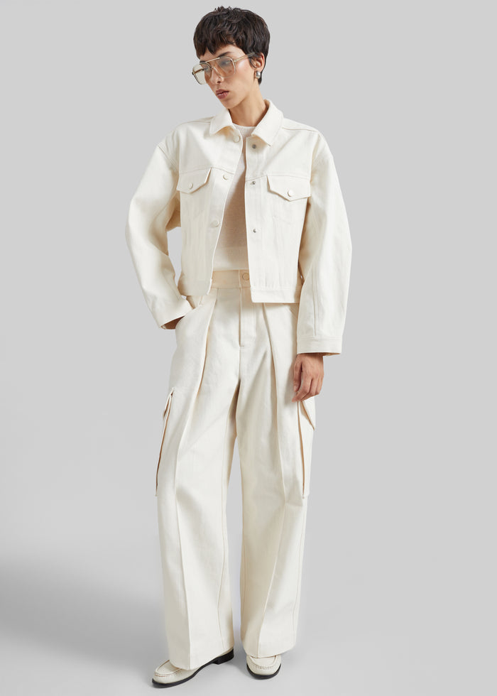 Oslo Cotton Cinched Jacket - Beige