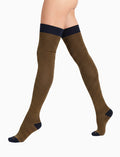 Parigina donna cotone caldo blu righe windsor