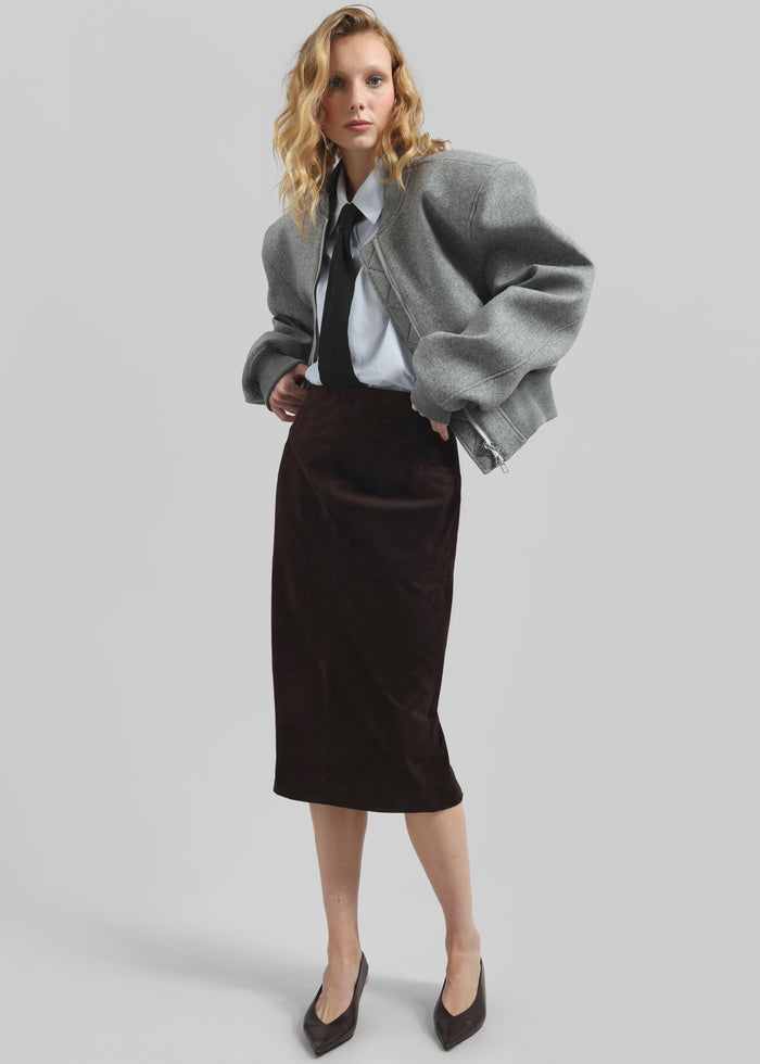 Patti Neck Tie Shirt - Sky Blue