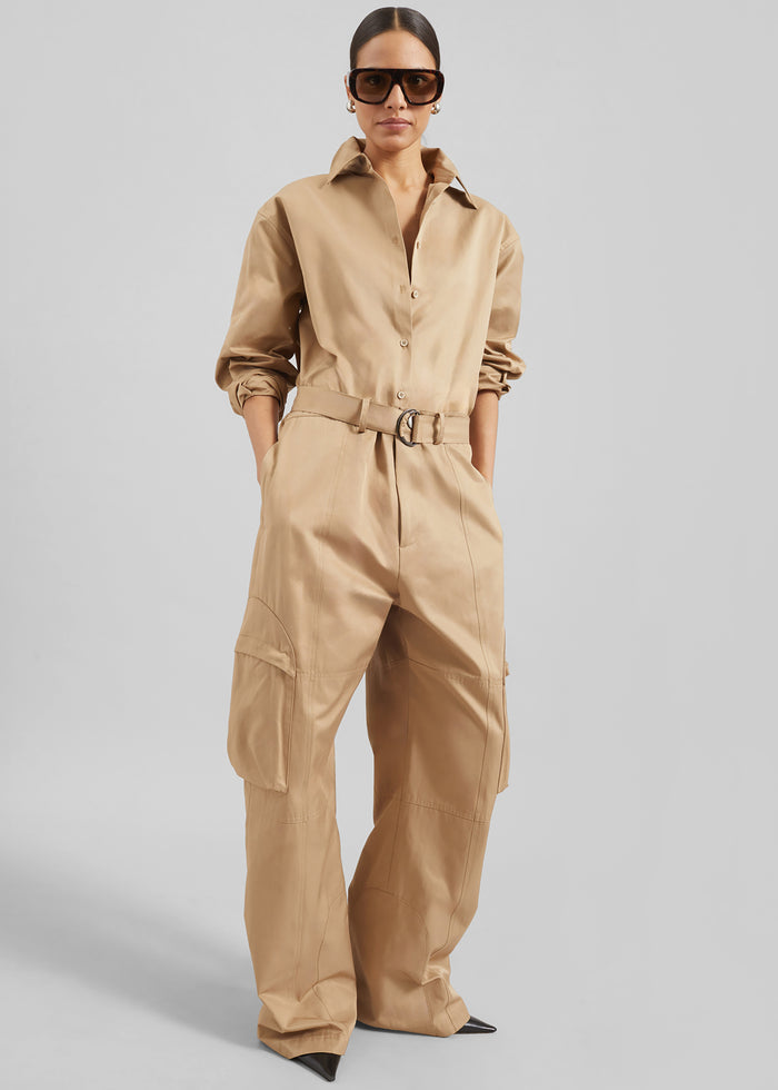 Peri Cotton Shirt - Camel