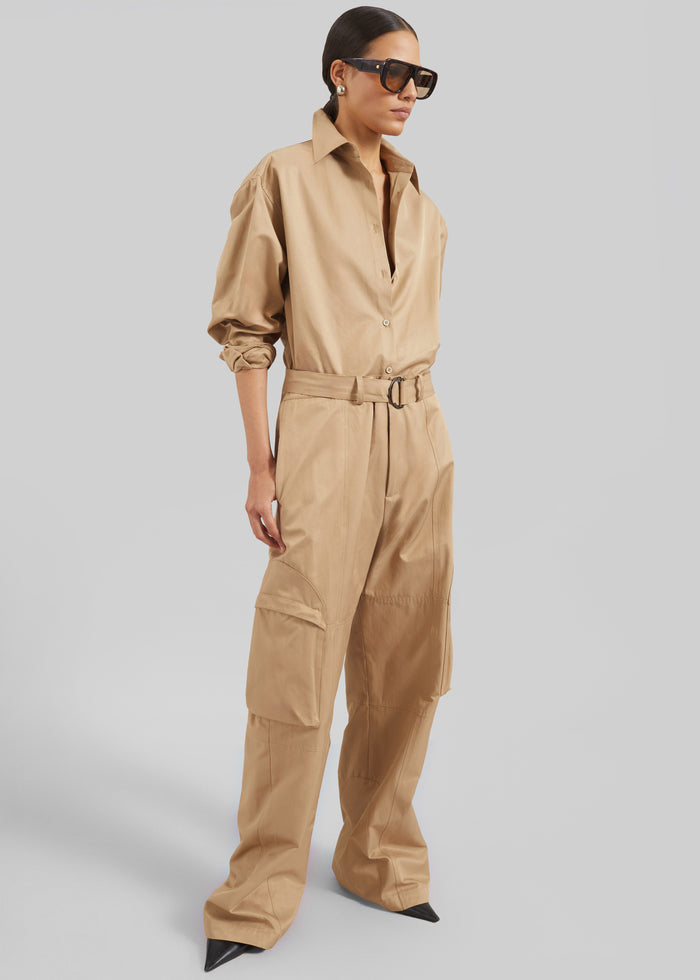 Peri Cotton Shirt - Camel
