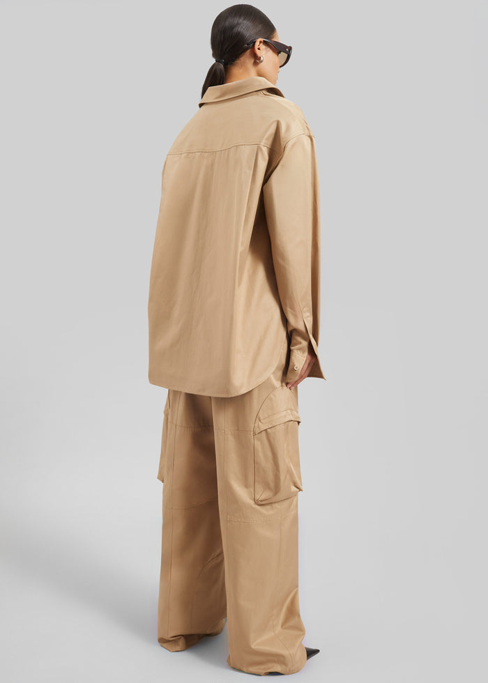 Peri Cotton Shirt - Camel