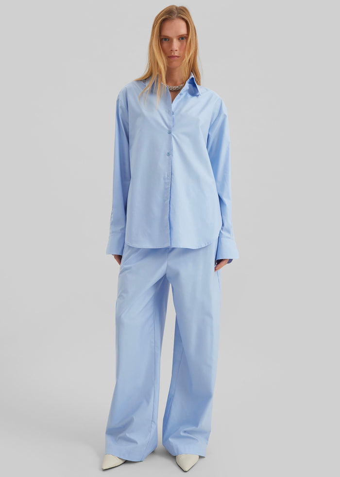 Peri Cotton Shirt - Light Blue