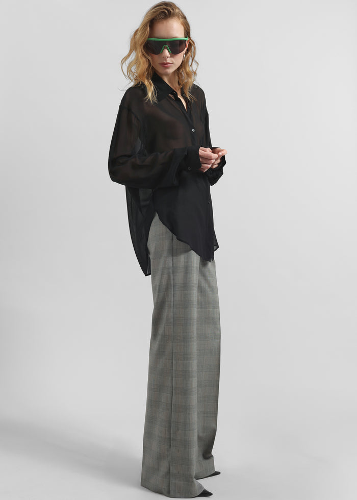 Peri Georgette Shirt - Black