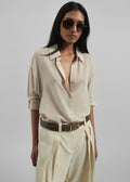 Peri Georgette Shirt - Cement
