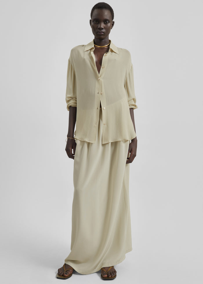 Peri Georgette Shirt - Cement