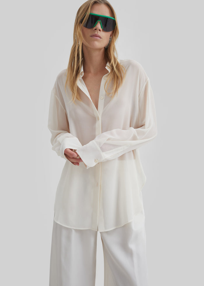 Peri Georgette Shirt - Ivory
