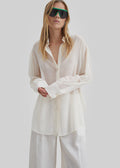 Peri Georgette Shirt - Ivory