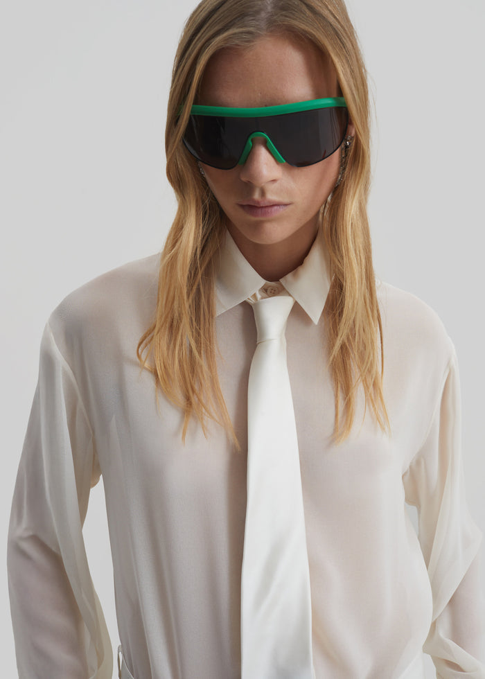 Peri Georgette Shirt - Ivory