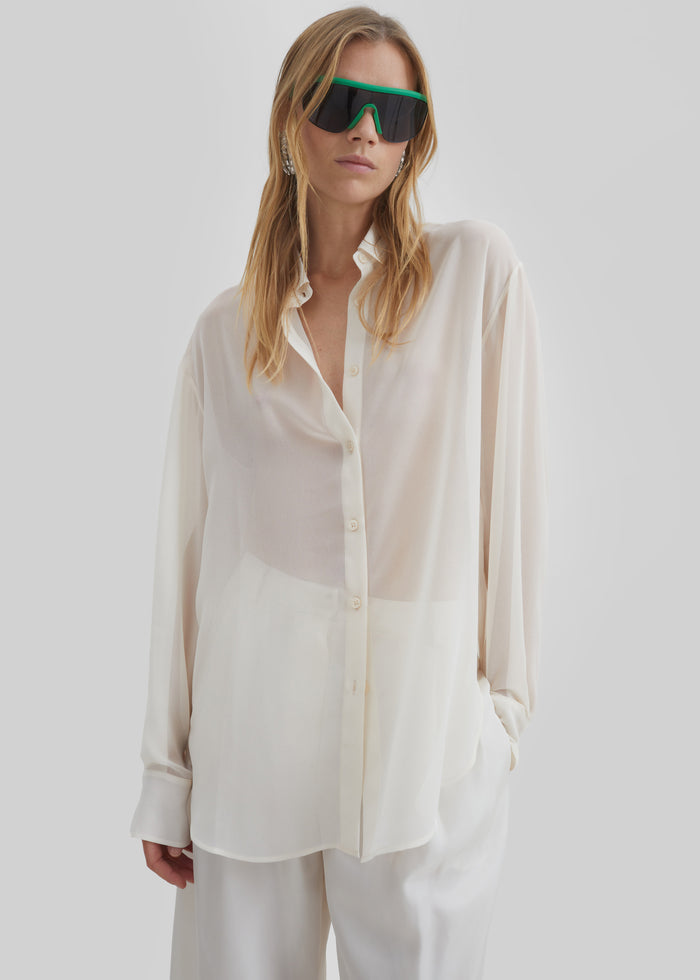 Peri Georgette Shirt - Ivory